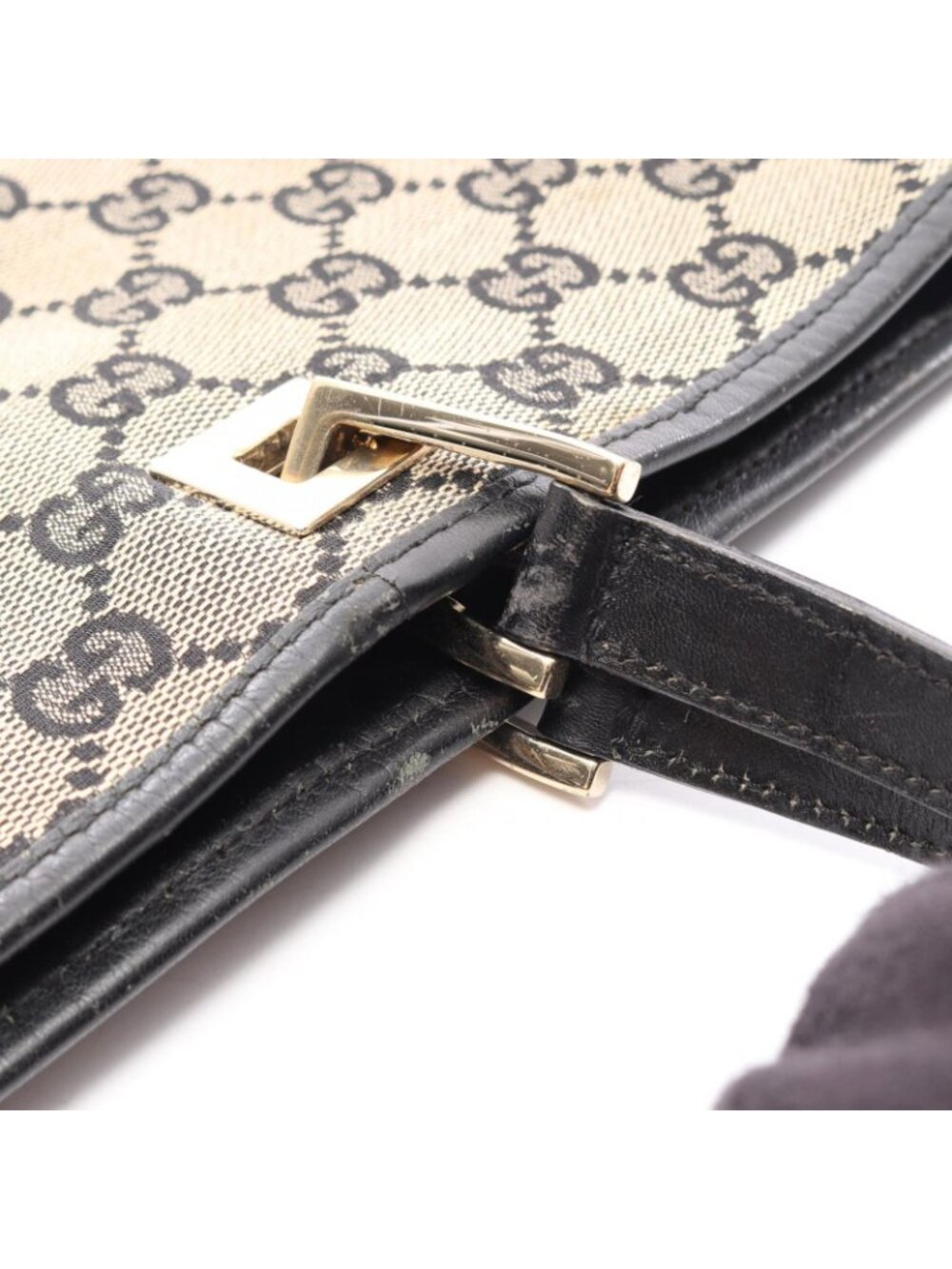 Gucci Tote GG Canvas Beige Navy - Picture 14 of 14